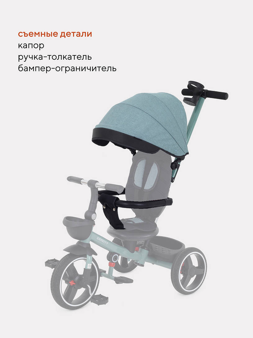 Велосипед трехколесный Rant Gravity Ocean green