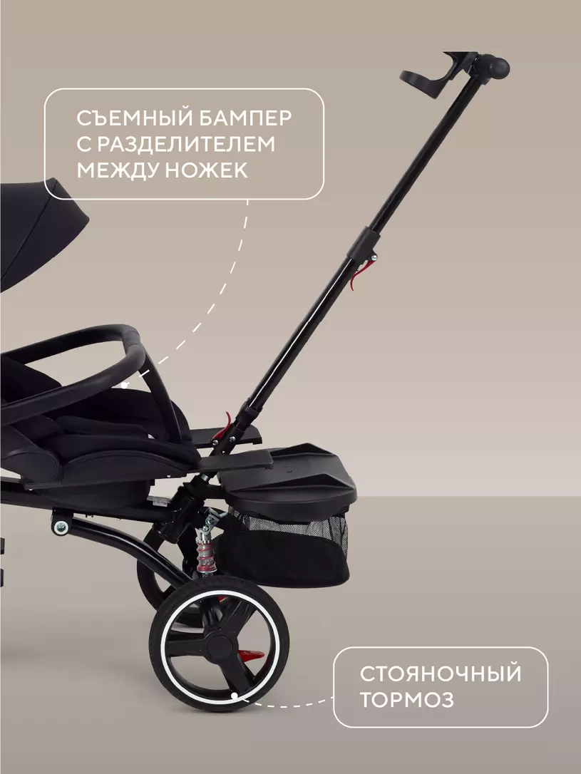 Велосипед 3-колесный Rant Treo Black