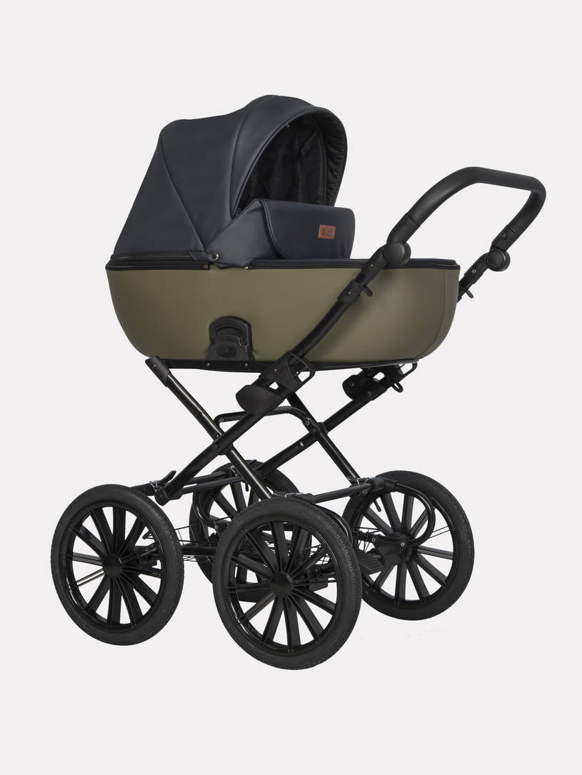 Коляска 2 в 1 Riko Basic Ozon Prestige 02 оливковый