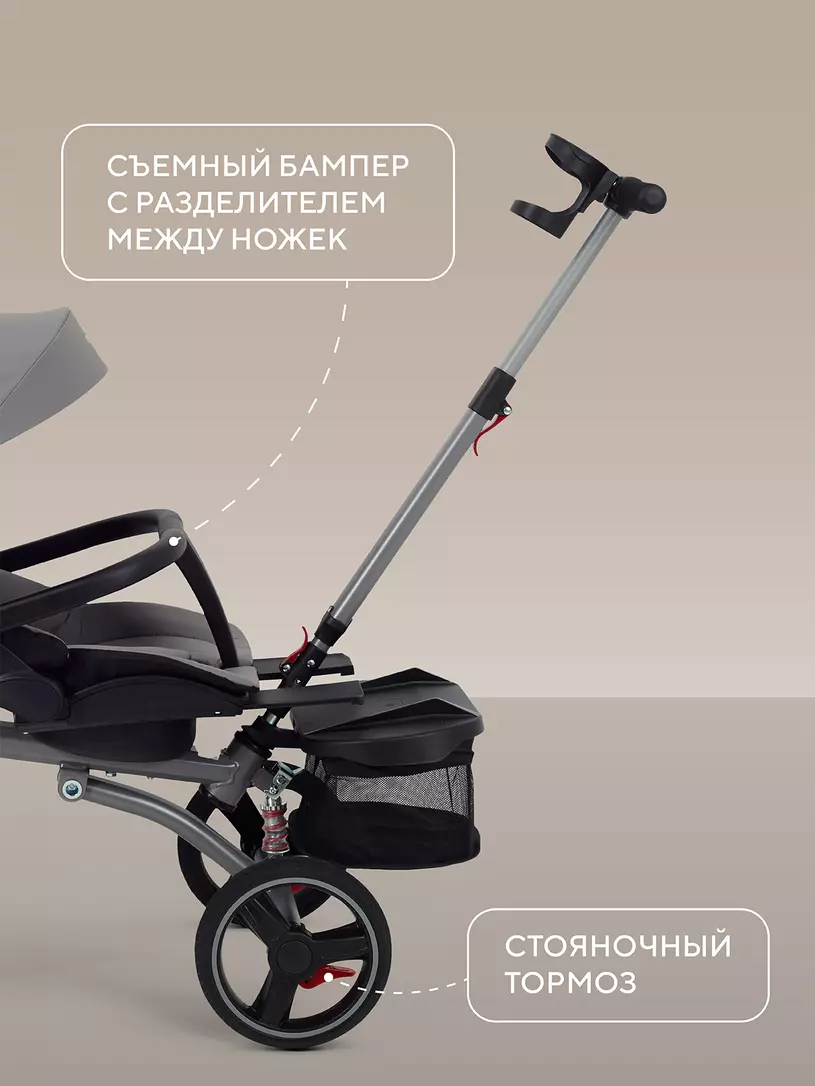 Велосипед 3-колесный Rant Treo Grey