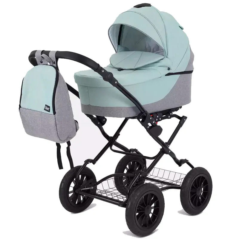 Коляска 2 в 1 Rant Siena Classic 2024 10 серый-ментоловый