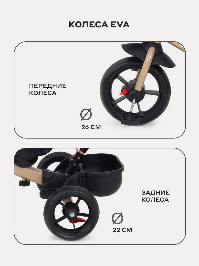Велосипед трехколесный Rant basic Ghost Beige