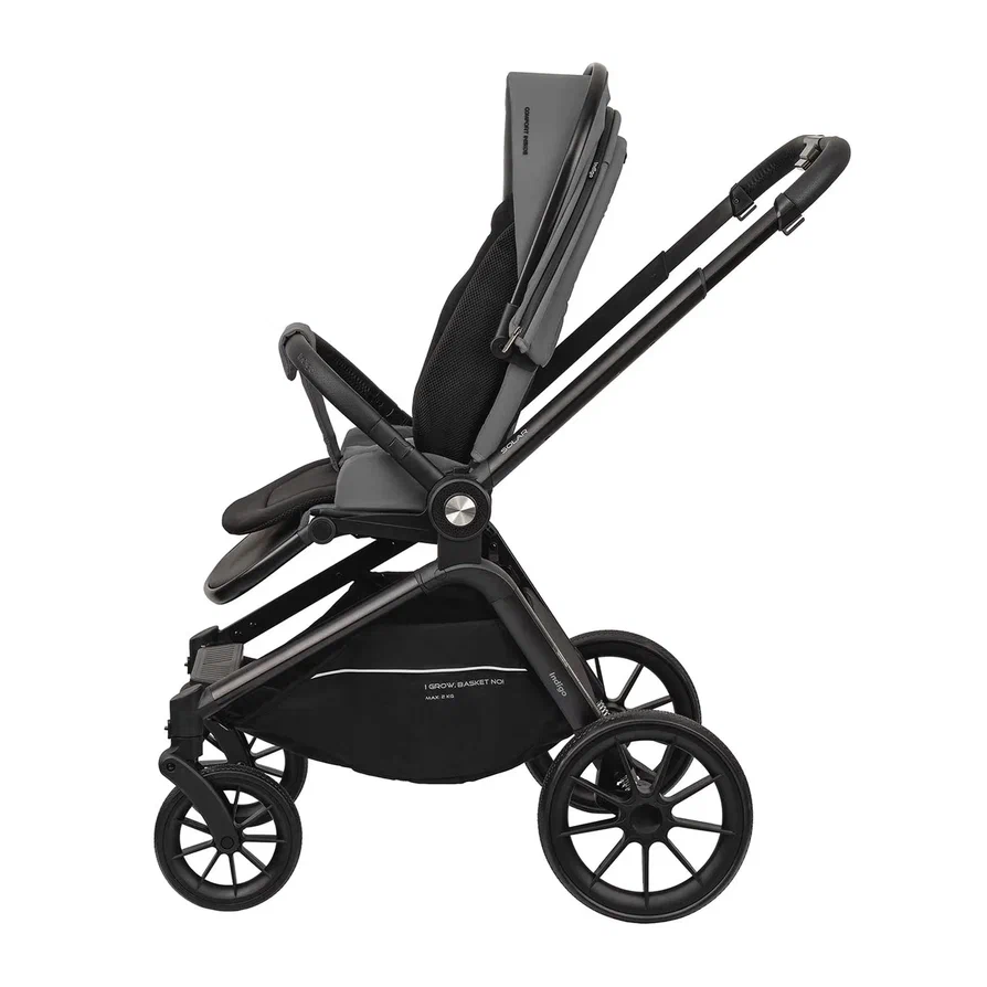 Коляска 3 в 1 Indigo SOLAR серый