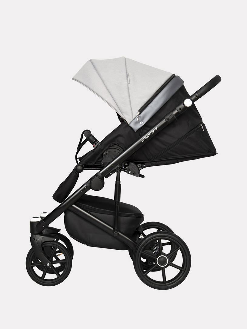 Коляска 2 в 1 Riko Basic Ozon Shine 03 серый