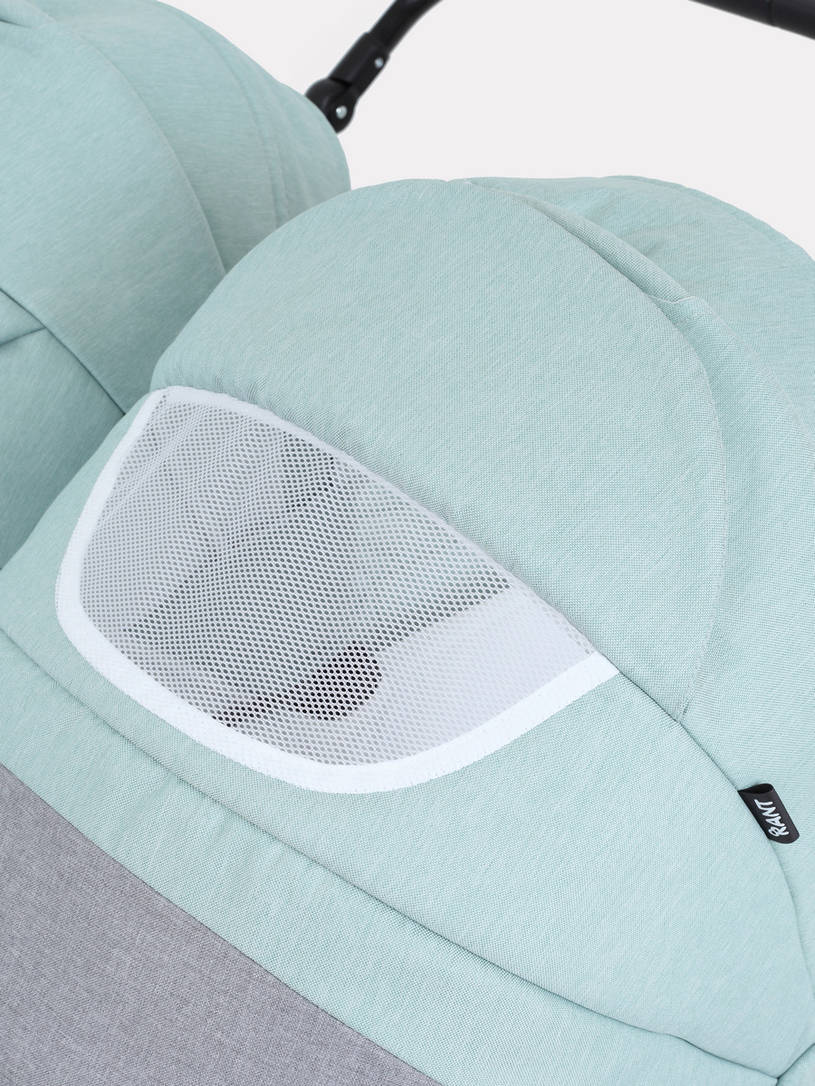 Коляска для двойни 2 в 1 Rant Siena Duo 08 серый-ментоловый