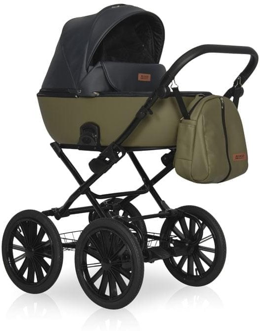 Коляска 2 в 1 Riko Basic Ozon Prestige 02 оливковый