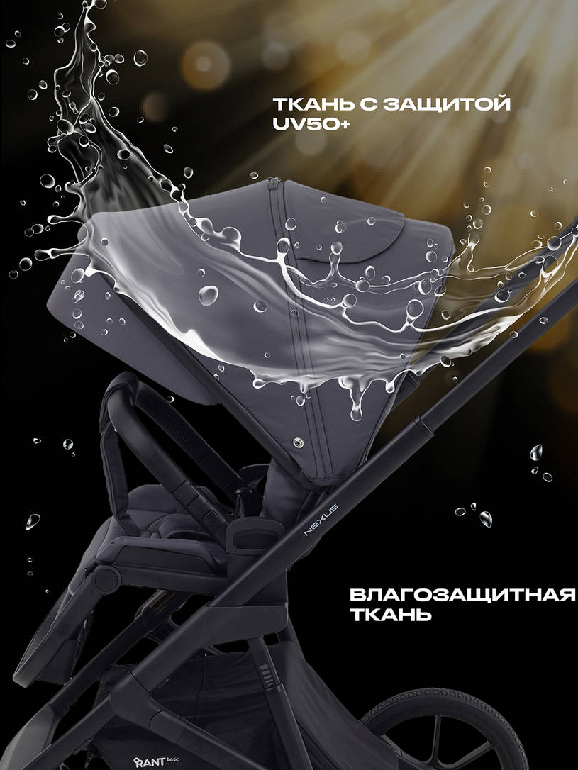 Коляска 2 в 1 Rant Basic Nexus 2025 Graphite