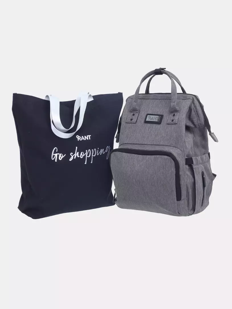 Сумка для мамы + шоппер Rant Shopping Set Trends grey
