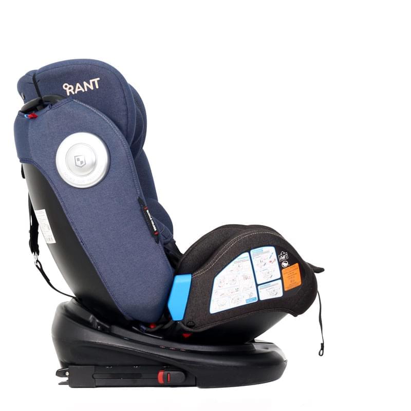 Автокресло Rant GT isofix Top Tether группа 0-1-2-3 (0-36 кг), цвет: синий джинс
