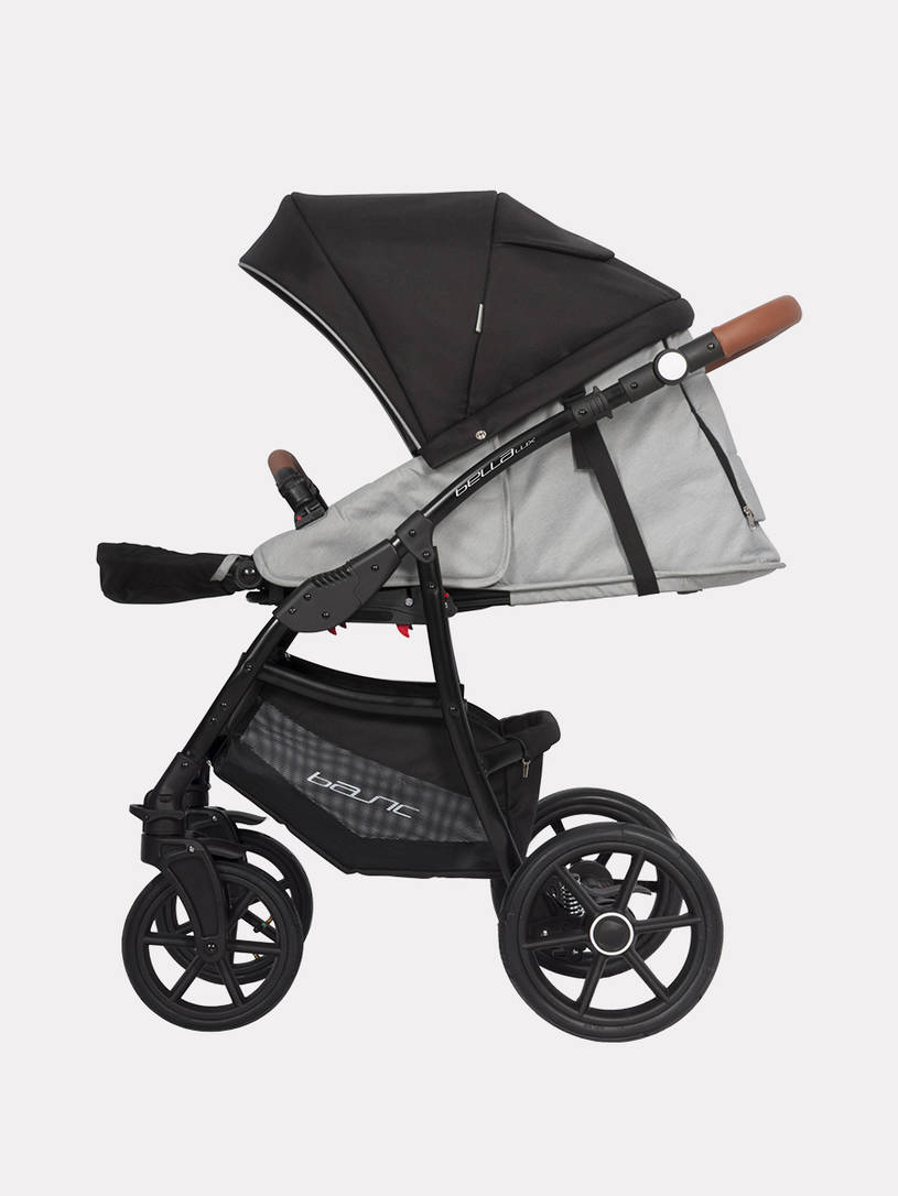 Коляска 2 в 1 Riko Basic Bella Lux 02 серый