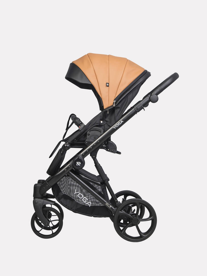 Коляска 3 в 1 Riko Basic Yoga Ecco 13 Caramel, Бежевый