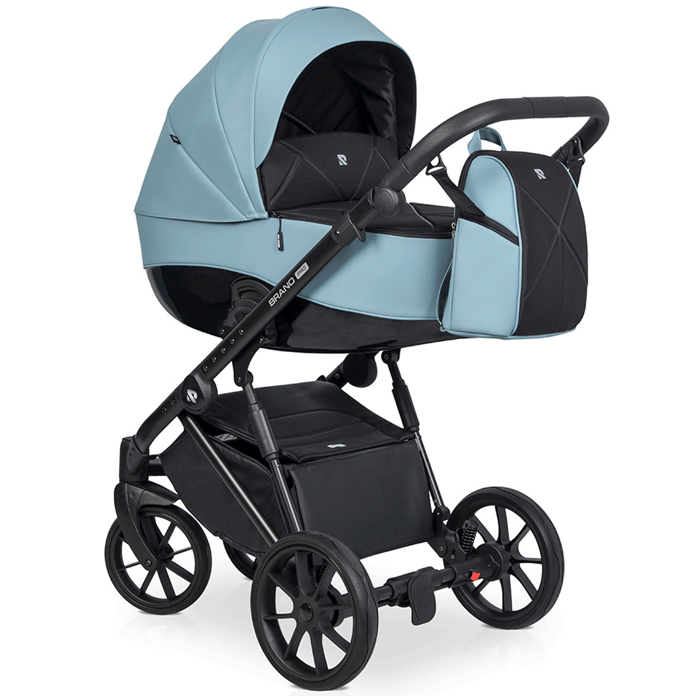 Коляска 3 в 1 Riko Brano Pro, 02 Сrystal blue