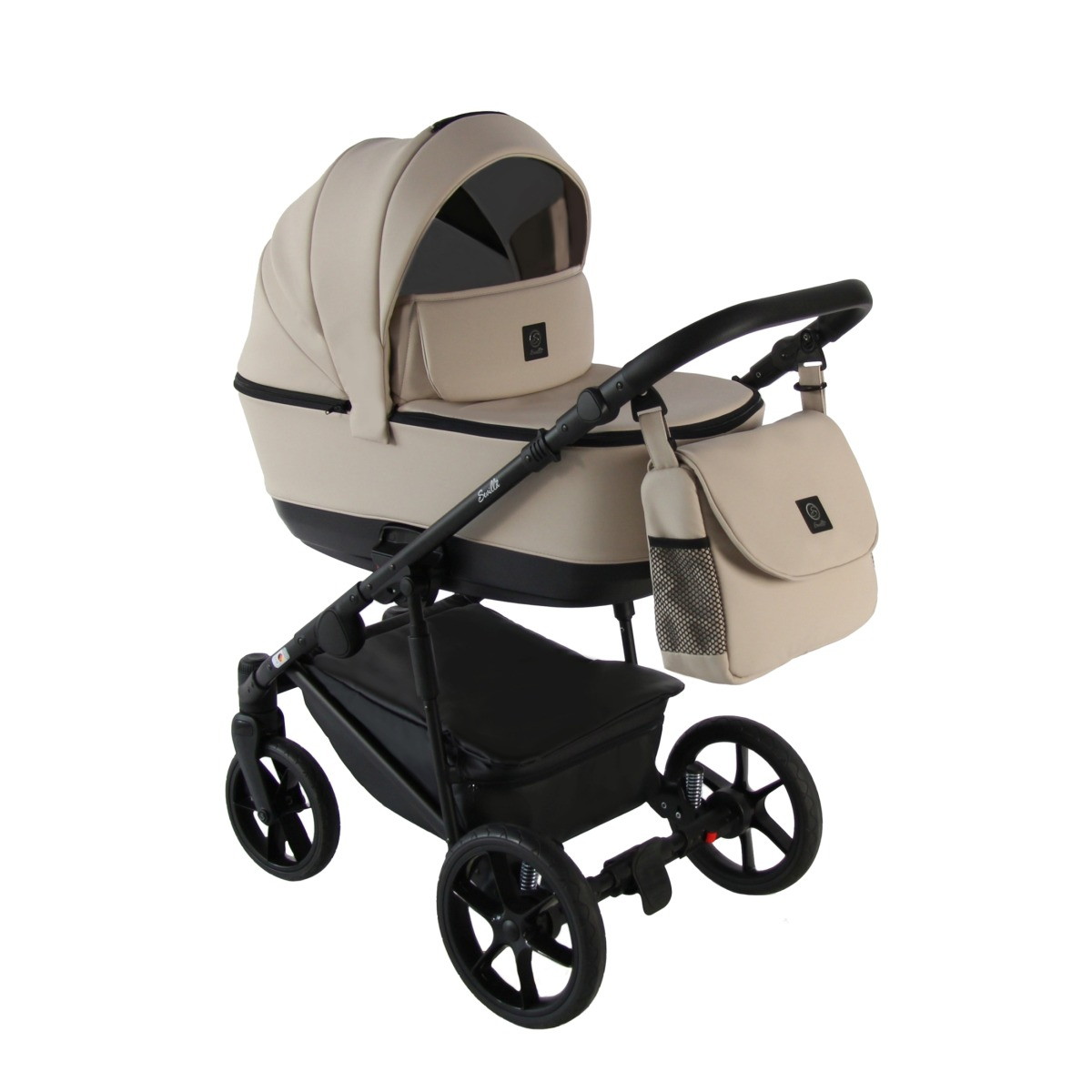 Детская коляска Sevillababy Tisso 2 в 1 латте экокожа