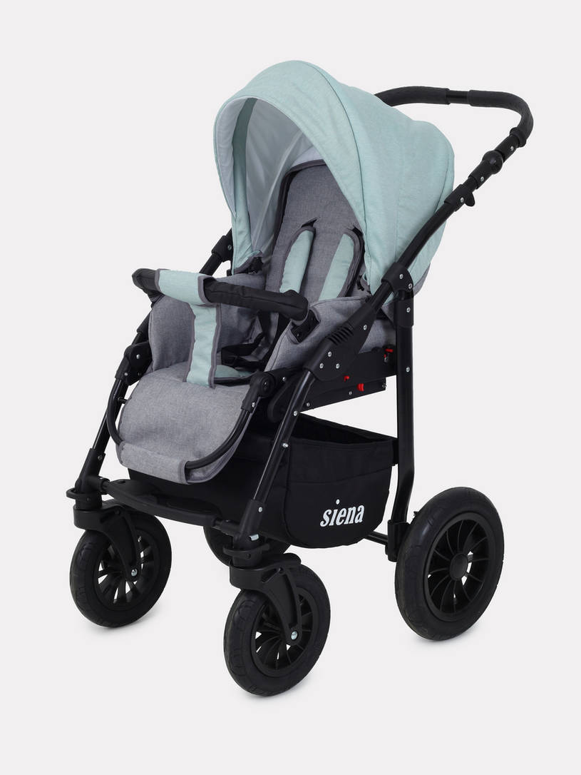 Коляска 3 в 1 Rant Siena 08 серый-ментоловый