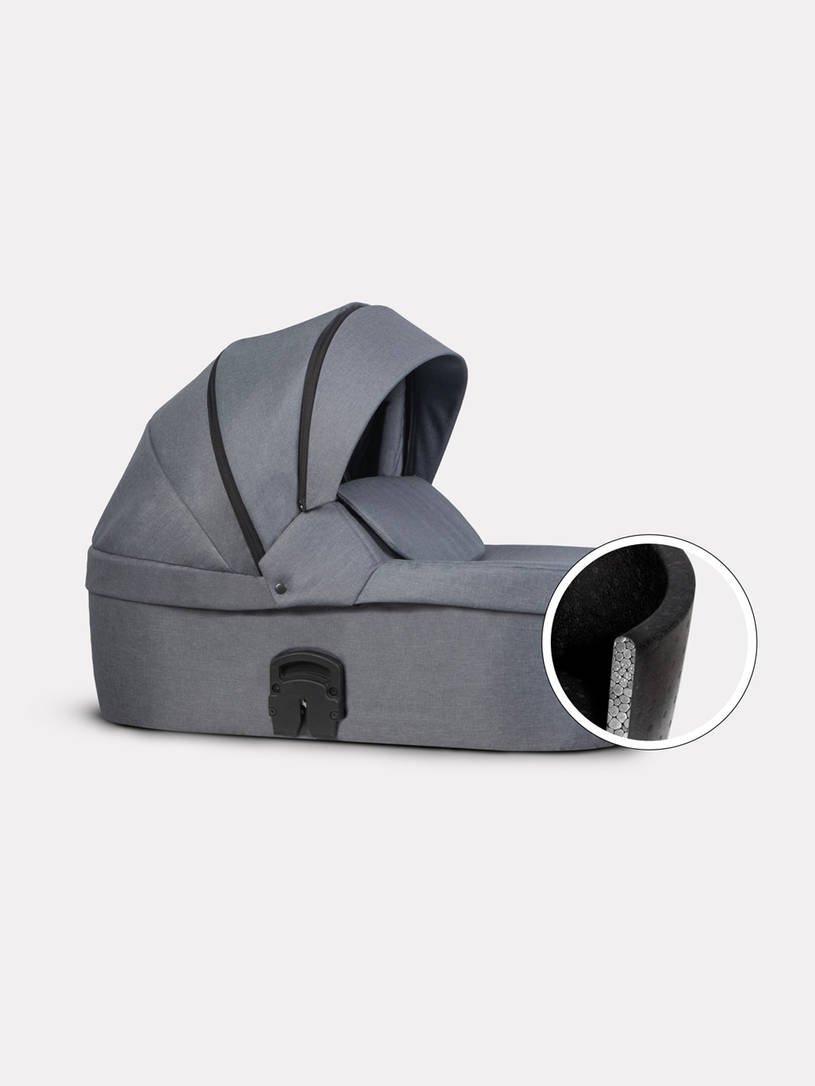 Коляска 2 в 1 Riko Nano Thermo Fabric 12 Graphite