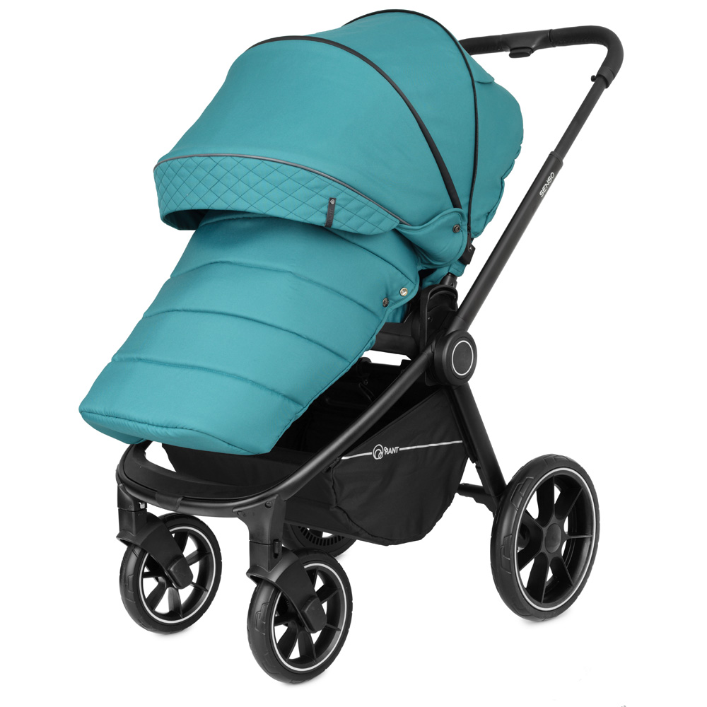 Коляска 3 в 1 Rant Senso Deep Malachite бирюзовый