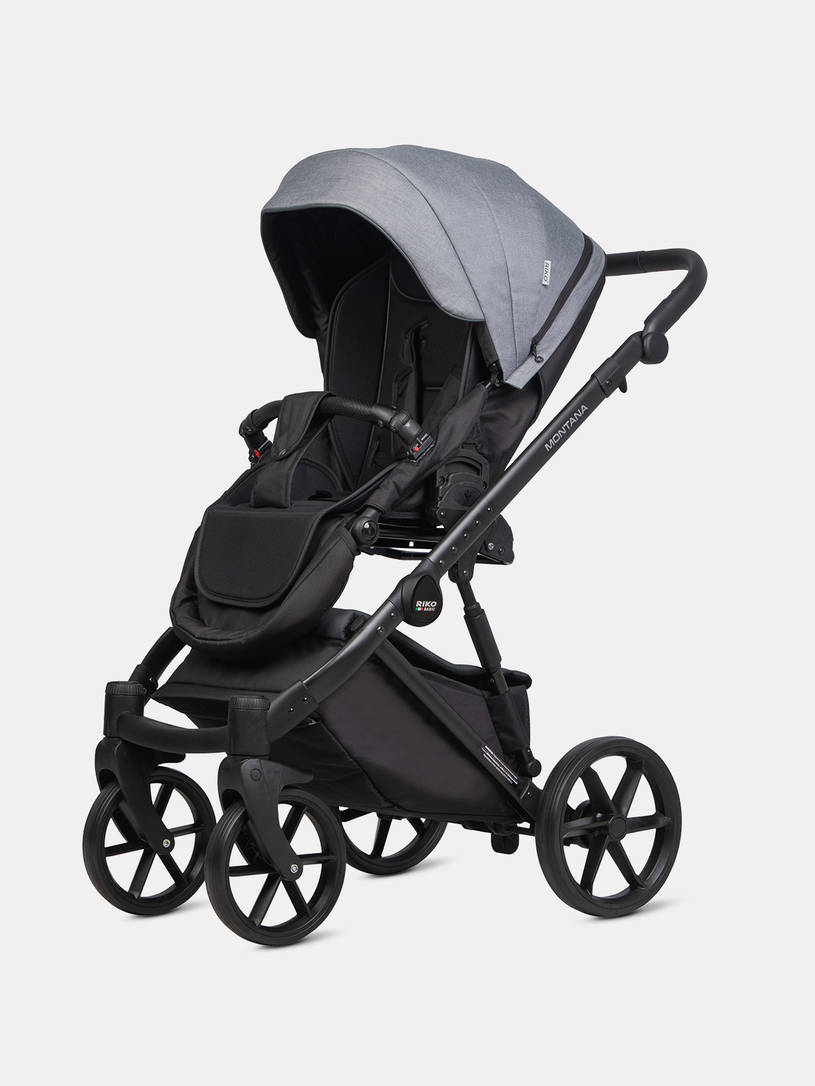 Коляска 2 в 1 Riko Basic Montana Plus 40 Graphite