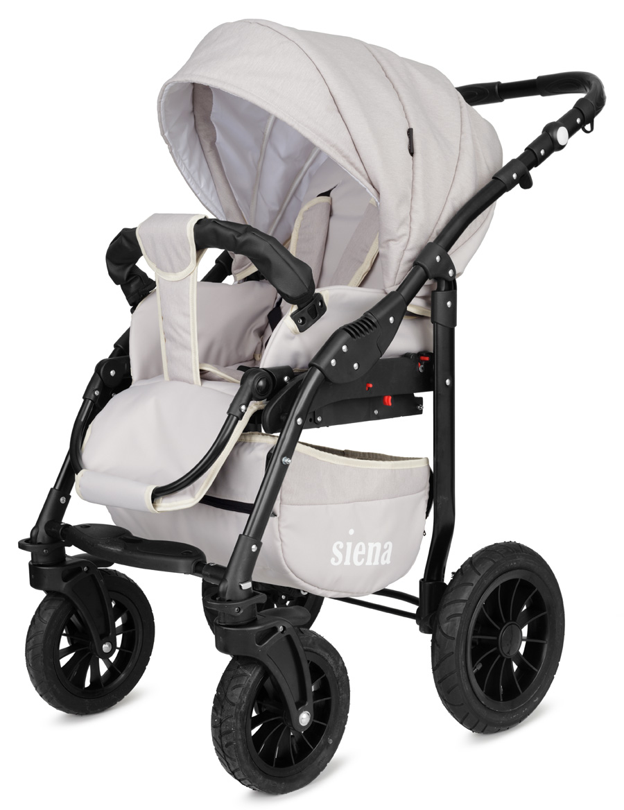 Коляска 3 в 1 Rant Siena 06 бело-бежевый