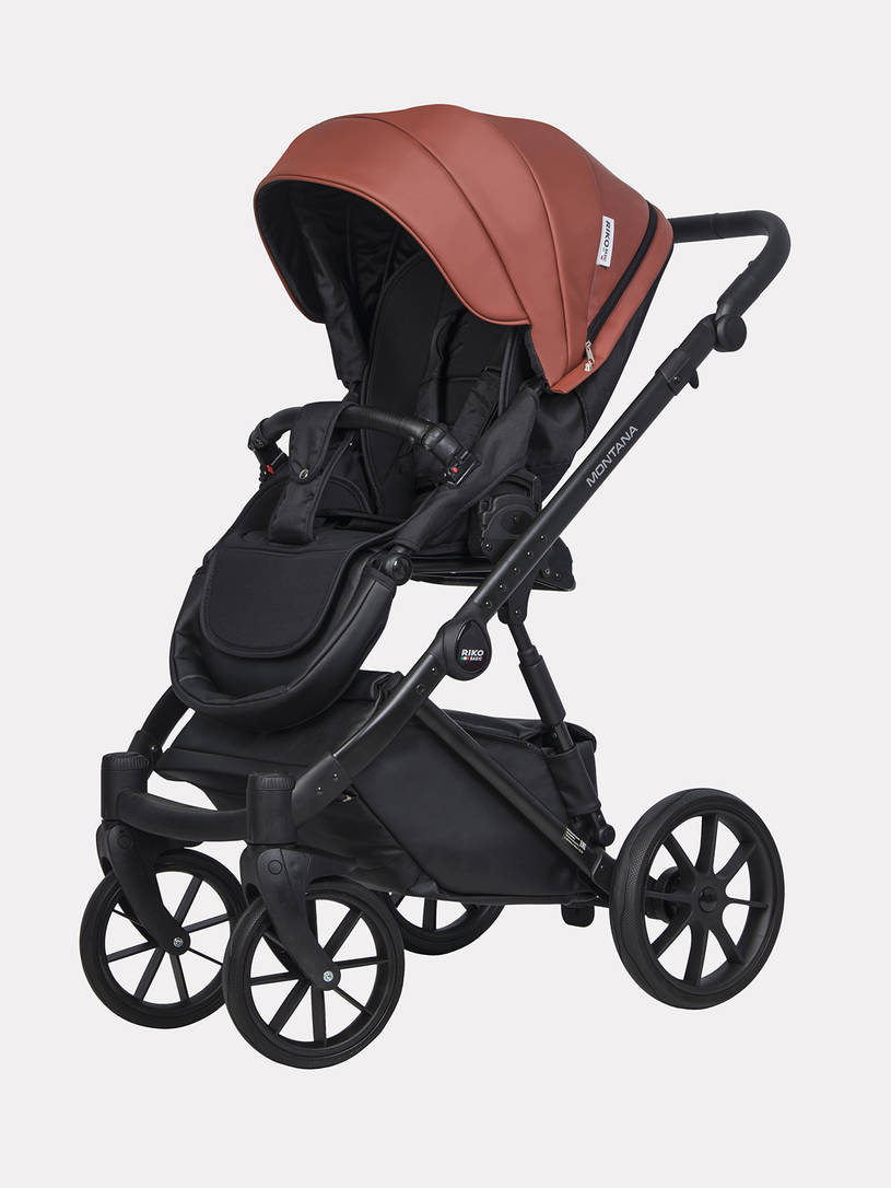 Коляска 2 в 1 Riko Basic Montana Ecco 17, Maroon