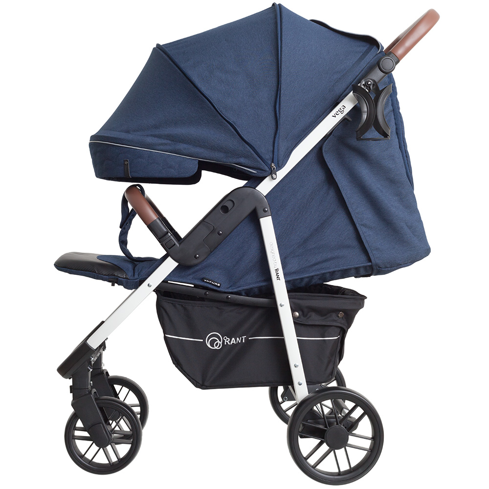 Коляска прогулочная Rant Vega Trends Lines blue (2021). Цвет: Синий