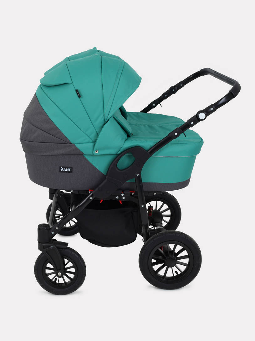 Коляска для двойни 2 в 1 Rant Siena Duo 11 серый-темно-зеленый
