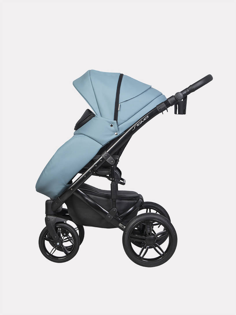 Коляска 3 в 1 Riko Sigma Pro Сrystal blue