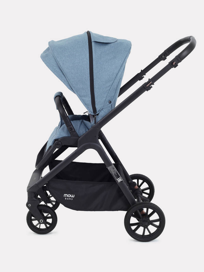Коляска 2 в 1 Mowbaby Move 2023 с сумкой Blue