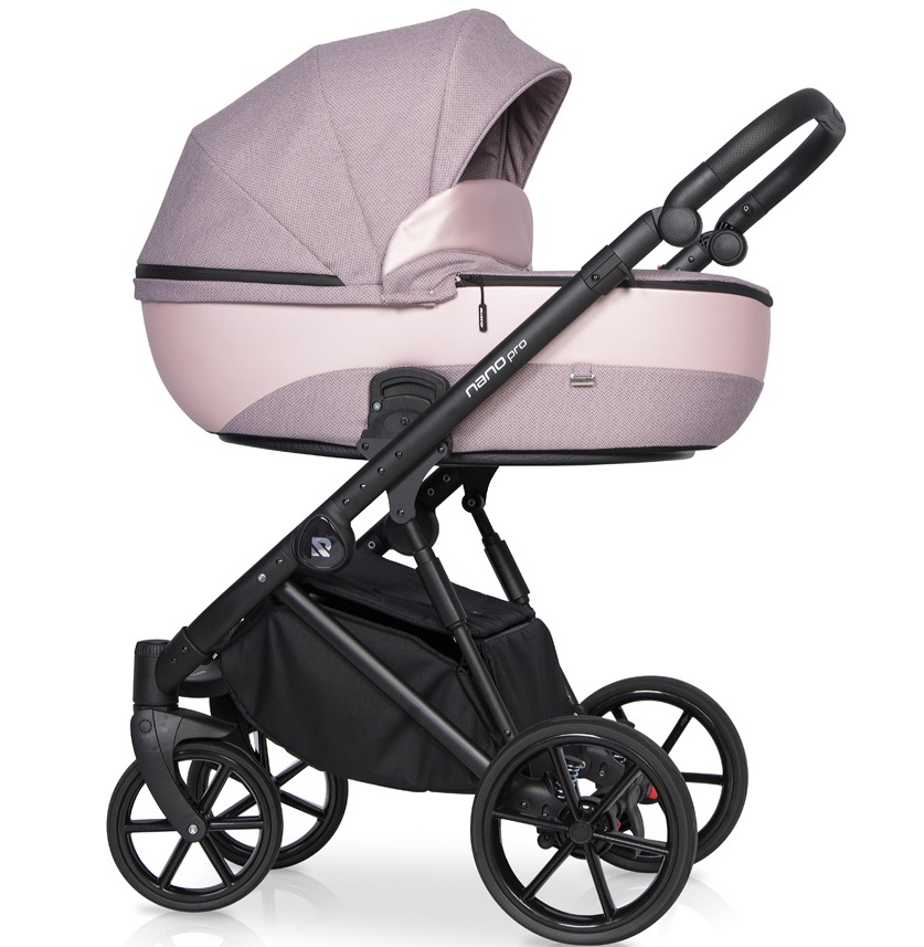 Коляска 3 в 1 Riko Nano Pro 03 Pearl Pink светло-розовый