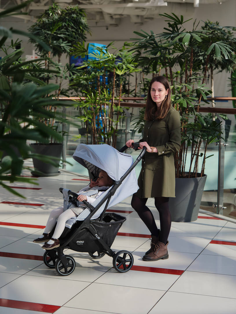 Коляска прогулочная MOWBaby FLIP Blue