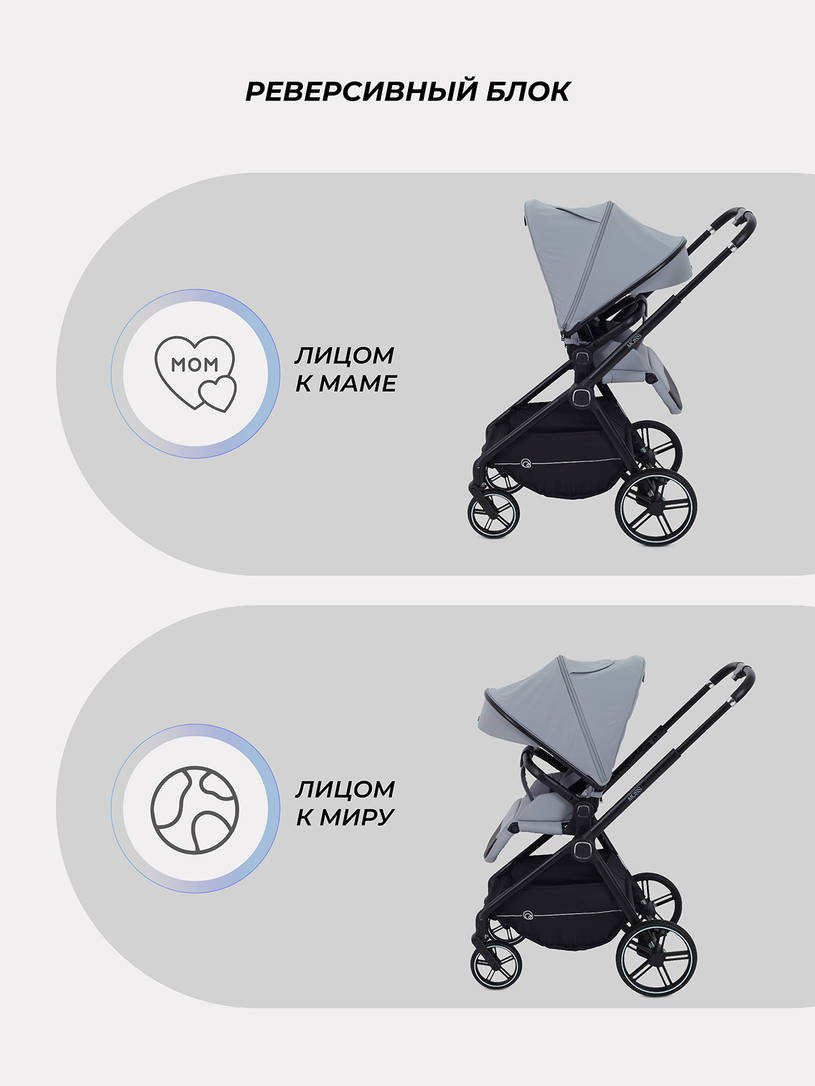 Коляска прогулочная Rant Moss 2025 Grey