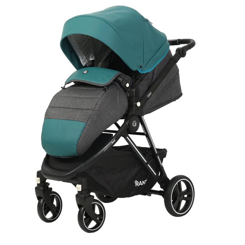 Коляска 2 в 1 Rant Neo черно-бирюзовый
