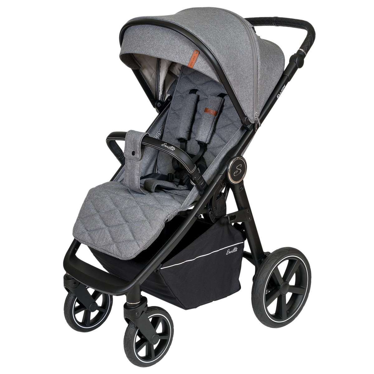 Детская прогулочная коляска Sevillababy Ellion серый