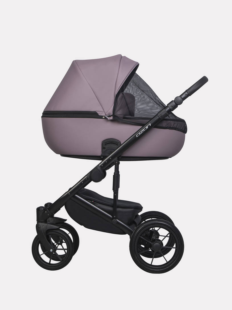 Коляска 3 в 1 Riko Basic Ozon Pastel 02, Фиолетовый