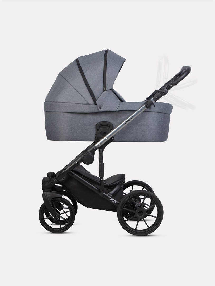 Коляска 2 в 1 Riko Nano Thermo Fabric 12 Graphite