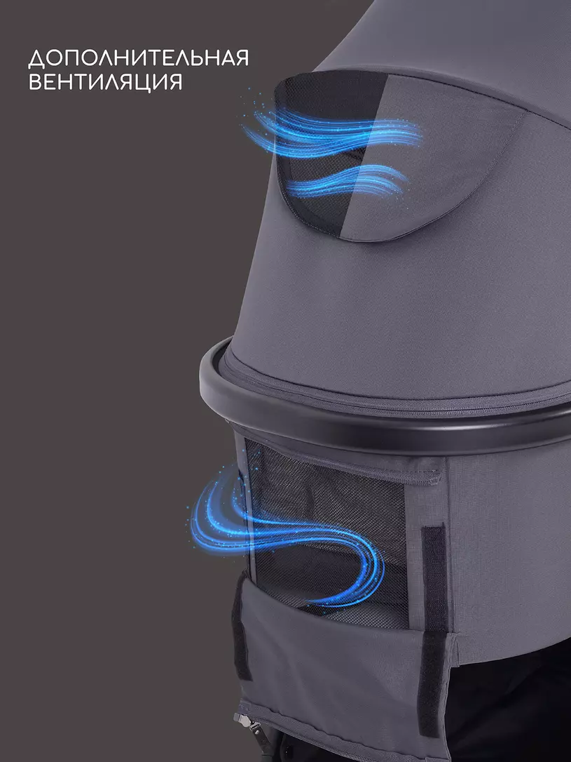 Коляска 2 в 1 Rant Basic Wave Graphite