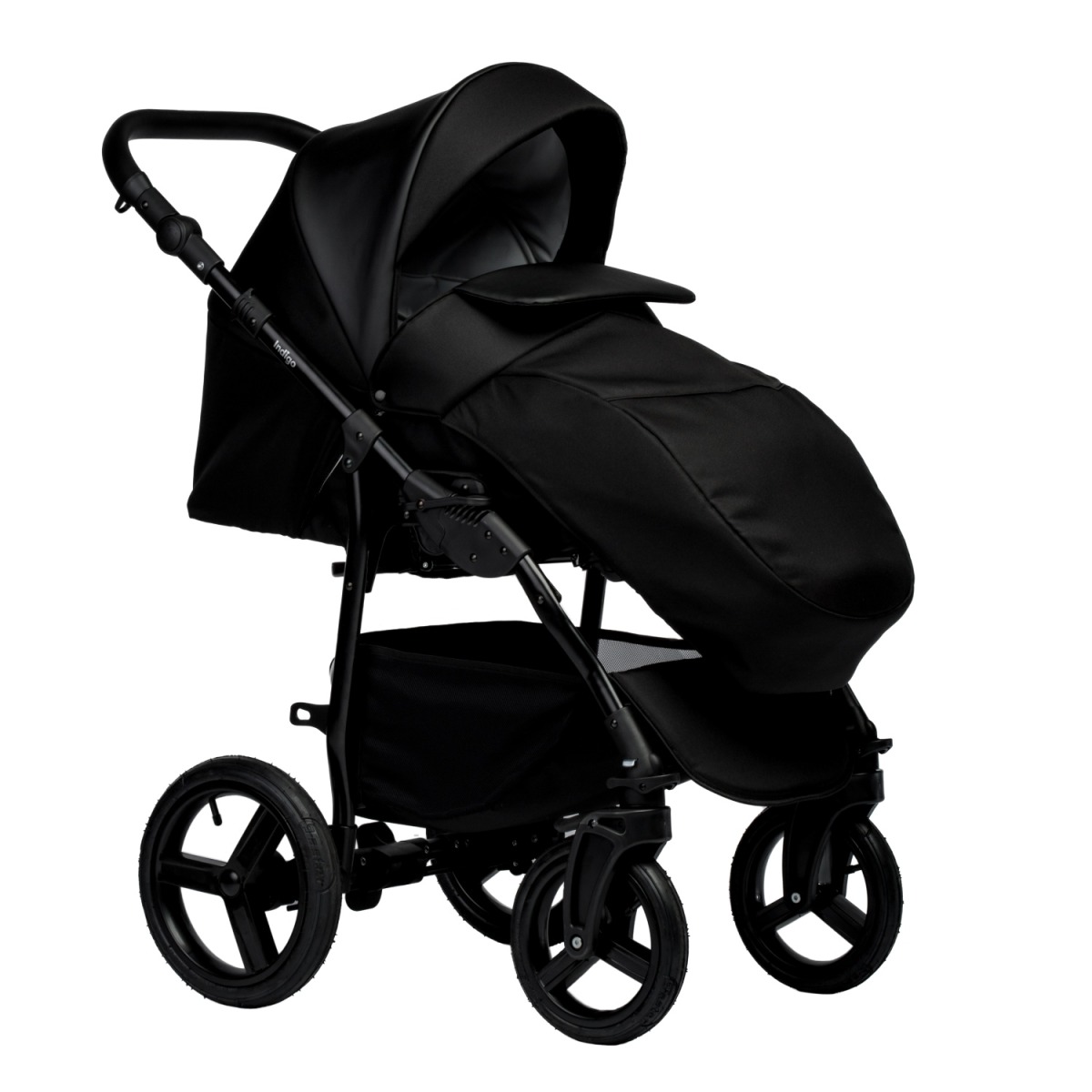 Коляска 2 в 1 Indigo Impulse Eco, Ie 08 (Черный)