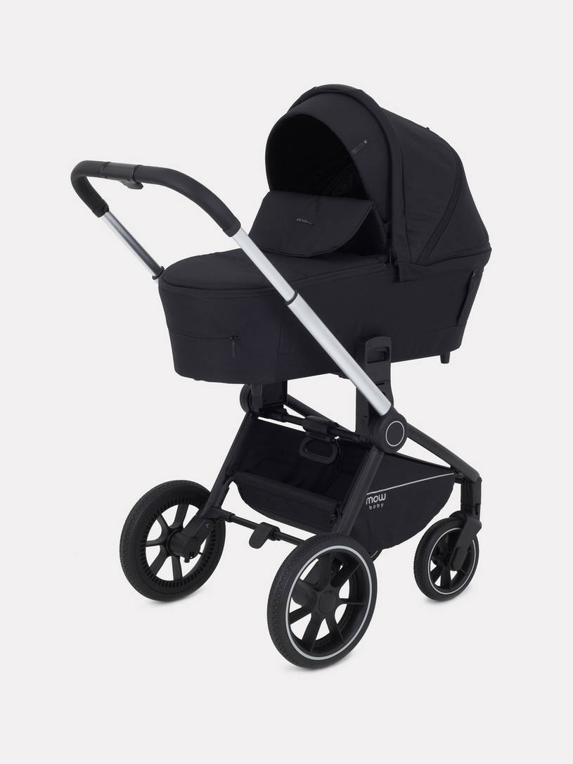 Коляска 2 в 1 MOWBaby ZOOM PU RA086 Silver Black