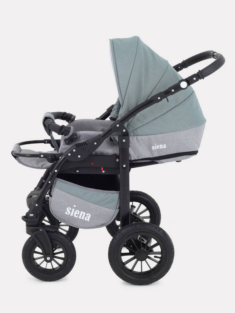 Коляска 3 в 1 Rant Siena 09 серый-зеленый