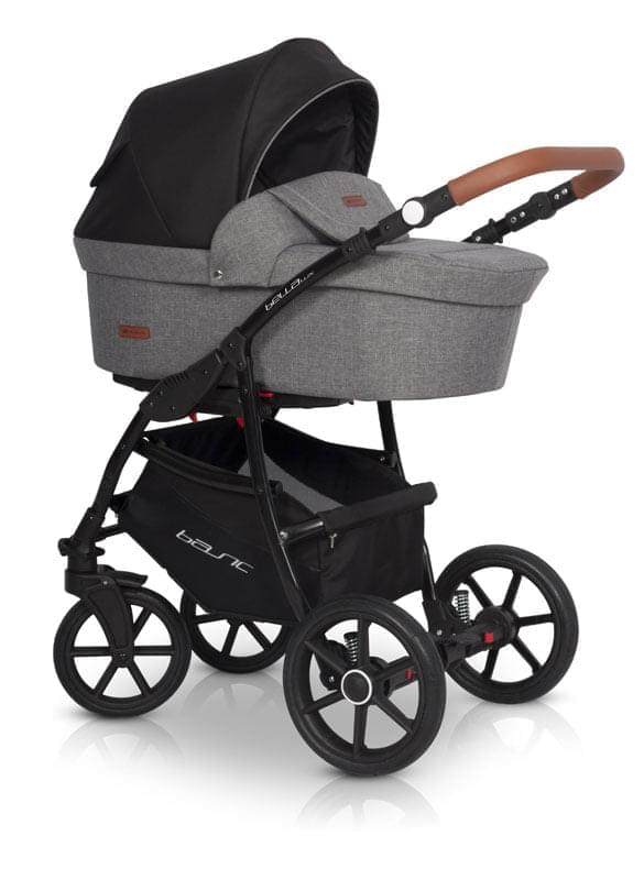Коляска 2 в 1 Riko Basic Bella Lux 01 темно-серый