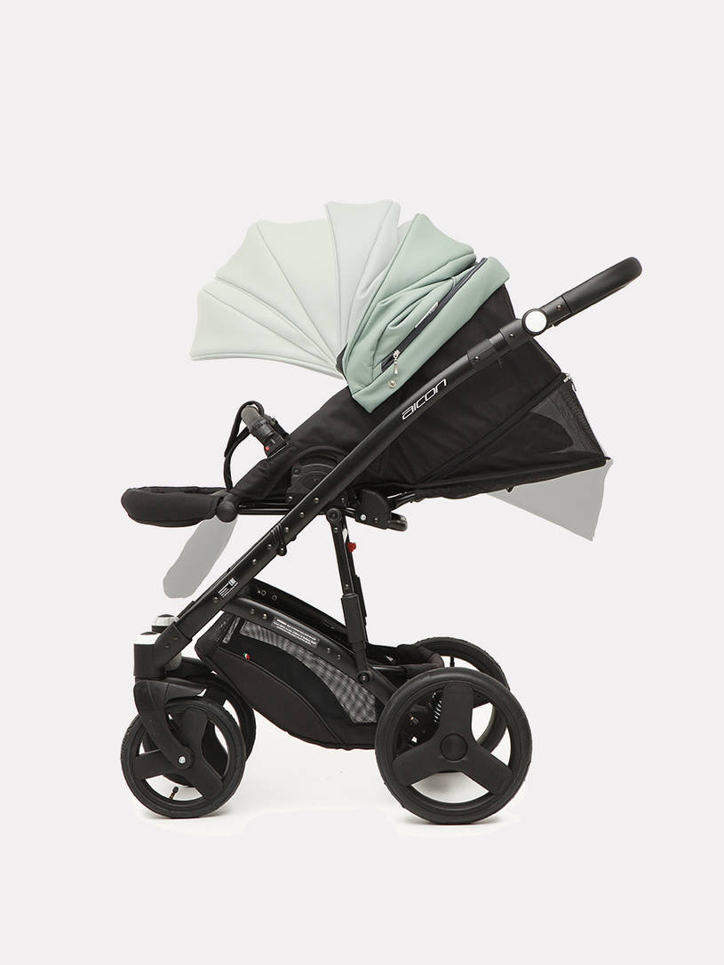 Коляска 2 в 1 Riko Basic Aicon Pastel 05 оливковый