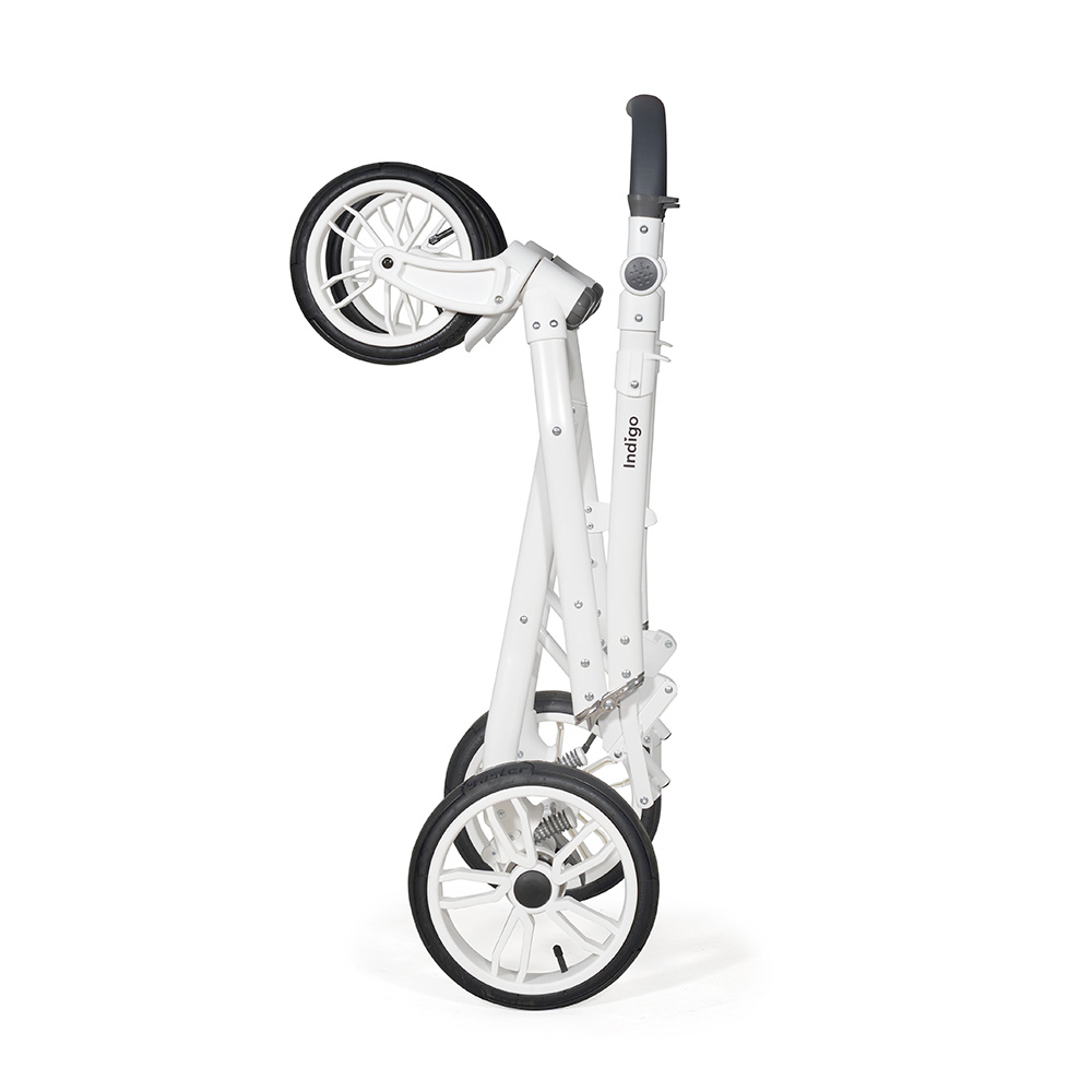 Коляска 2 в 1 Indigo PORTO - Po 04 (св.розовая кожа+св.розовый лен)