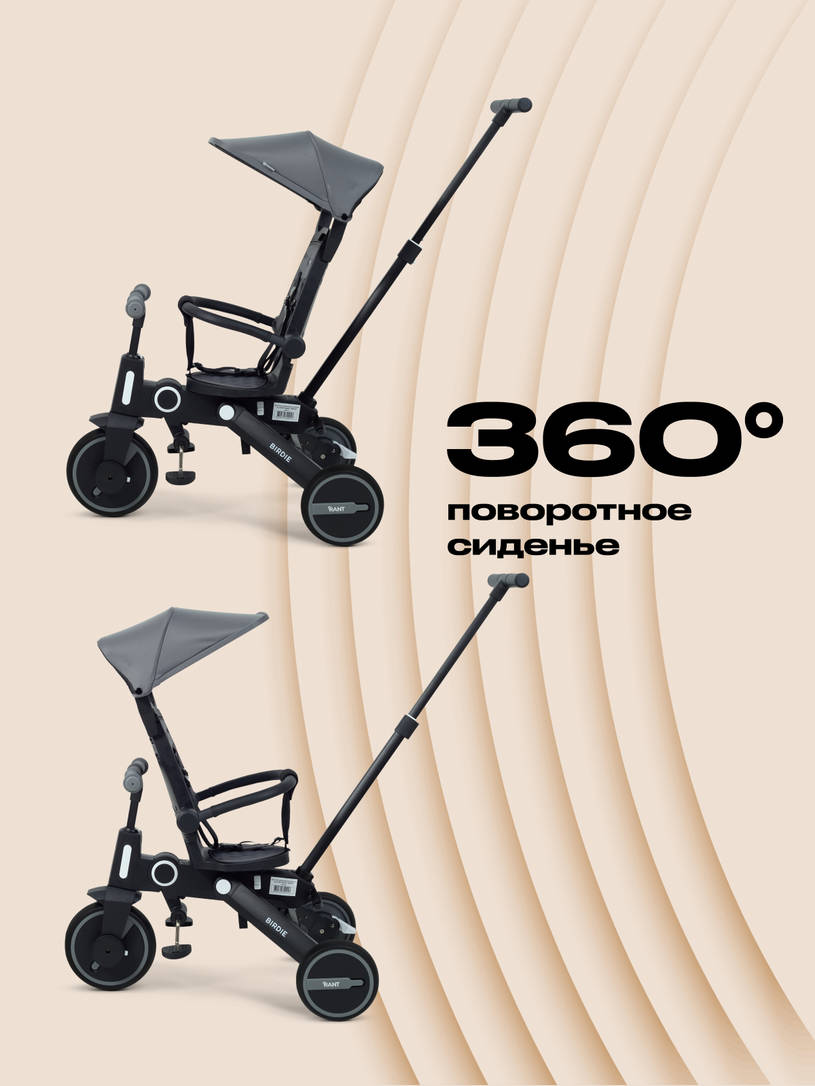 Велосипед 3-колесный Rant Birdie Grey