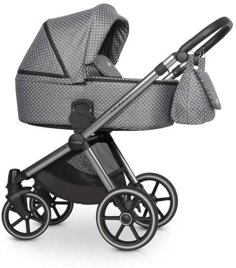 Коляска 3 в 1 Riko Qubus 01 серый