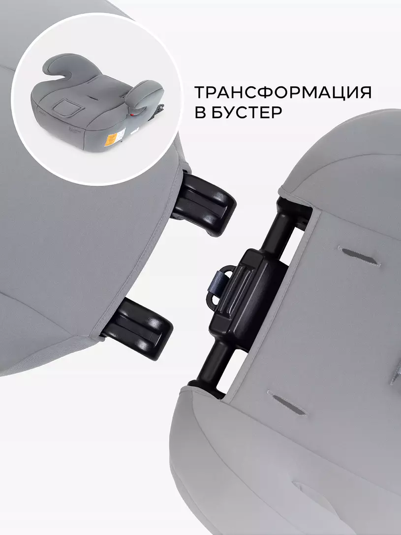 Автокресло Rant Basic Spark Next Isofix группа 1/2/3 (9-36 кг) Grey