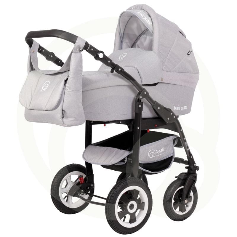 Коляска 2 в 1 Rant Fenix Prime 03 белый джинс