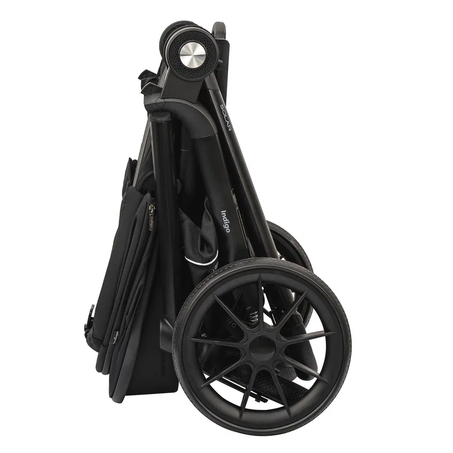 Коляска 2 в 1 Indigo SOLAR черный
