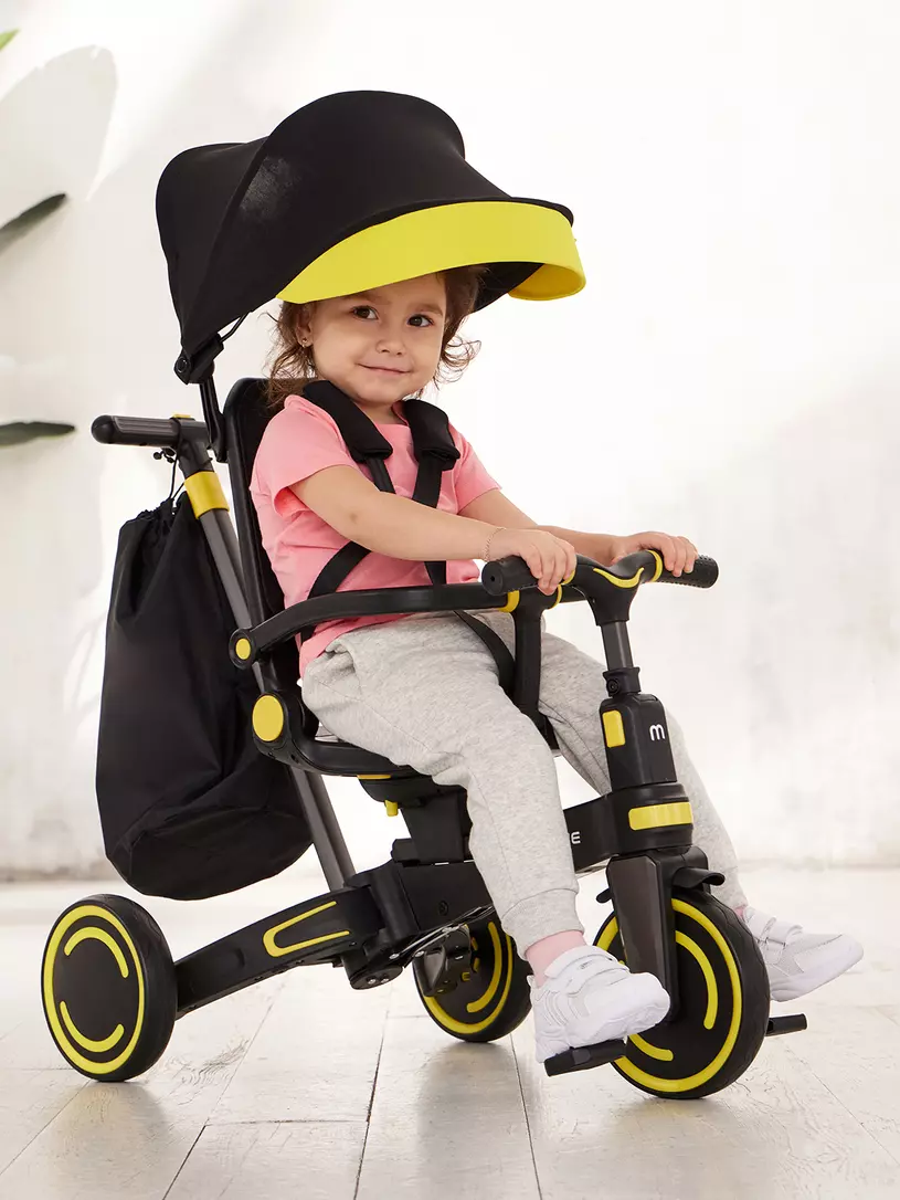 Велосипед 3-х колесный Mowbaby Trixie Black-yellow