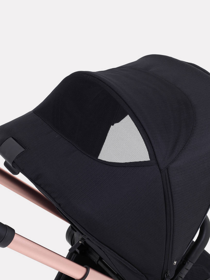 Коляска 3 в 1 Mowbaby Zoom Gold 2025 black