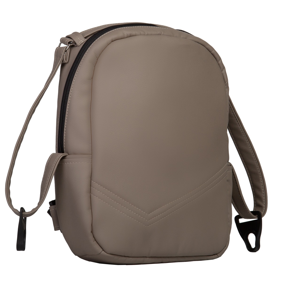 Коляска 2 в 1 Indigo Mio S, 03 (Темно-бежевая кожа + Светло-бежевый)