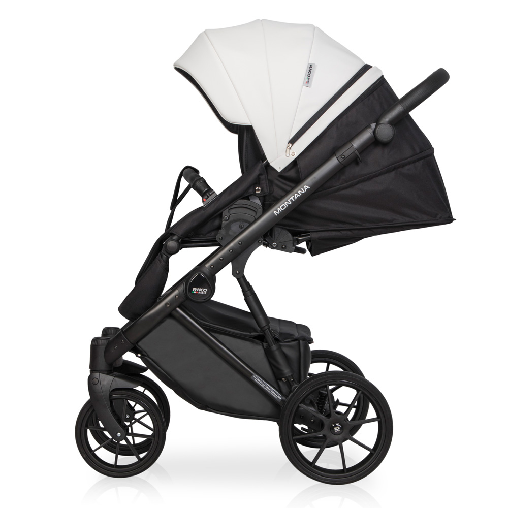 Коляска 3 в 1 Riko Basic Montana Ecco 11 White белый